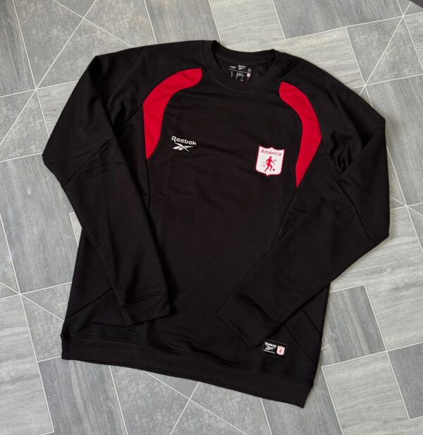 Buzo America Negro Rojo